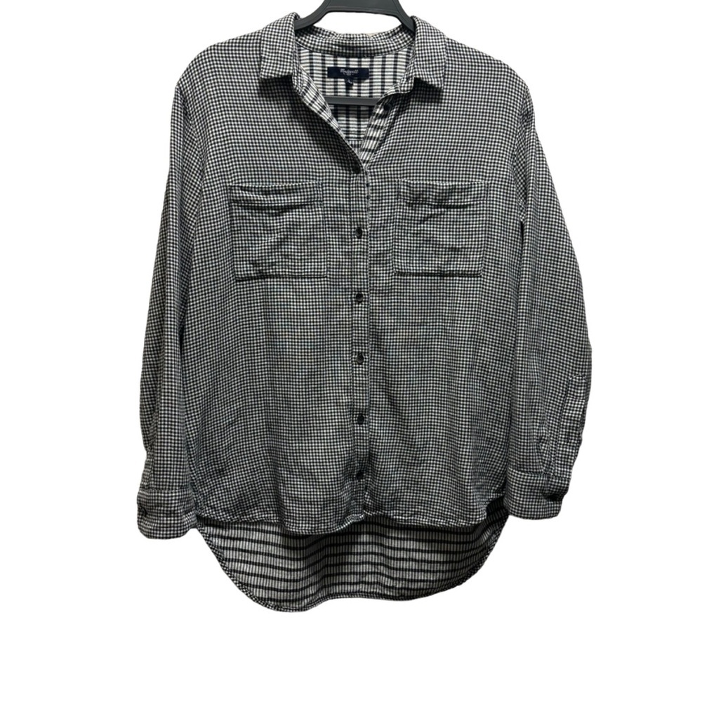 Madewell Long Sleeve Plaid shirt Size S